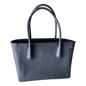 DAGNE DOVER vegan leather tote in bleeker blush grey.